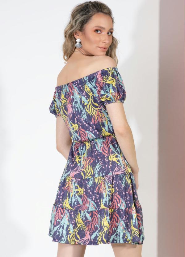 Quintess - Vestido Curto Algas em Camadas 2