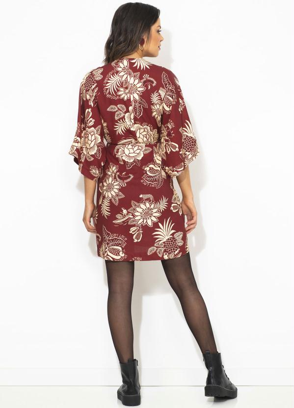 Farm - Vestido Curto de Linho Panamazonia Vermelho 4