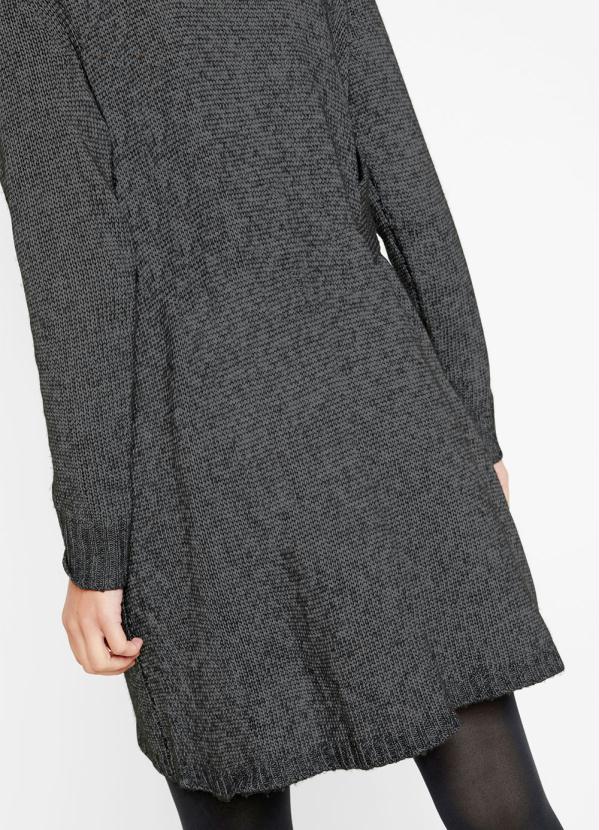 bonprix - Vestido de Tricô com Gola Chumbo 6
