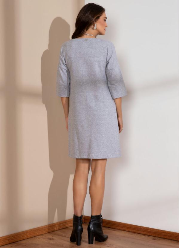 Quintess - Vestido em Moletom Mescla com Bolsos 4