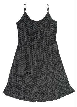 Rovitex - Vestido Feminino Estampado Preto - ROVITEX