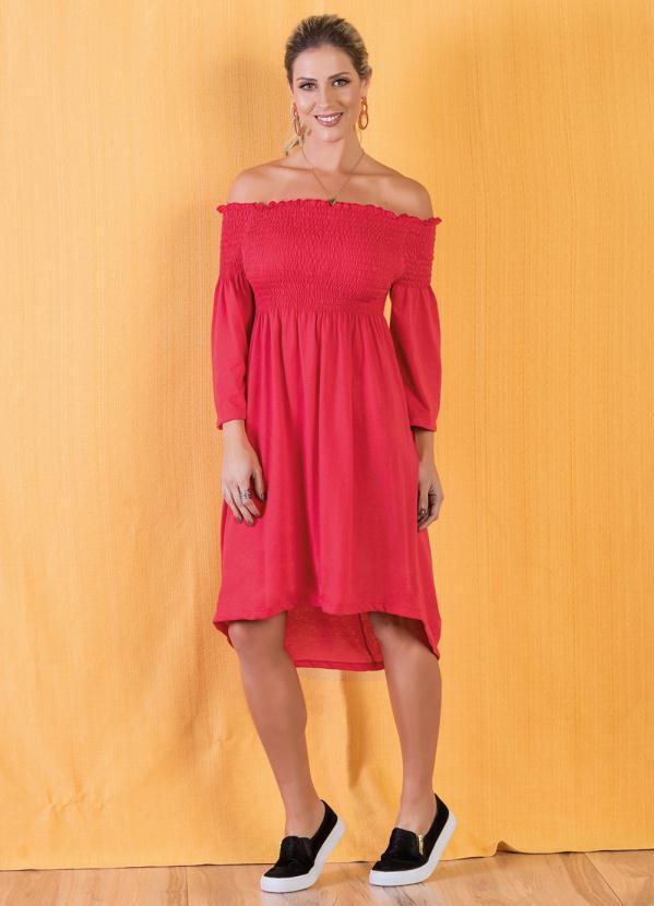 vestido mullet vermelho