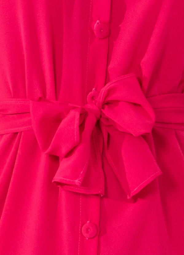 Queima Estoque - Vestido Pink com Botões e Faixa 7
