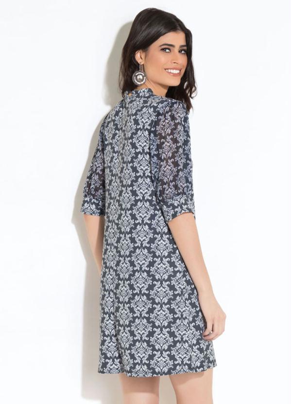 Quintess - Vestido Quintess Provençal com Mangas Bufantes 2