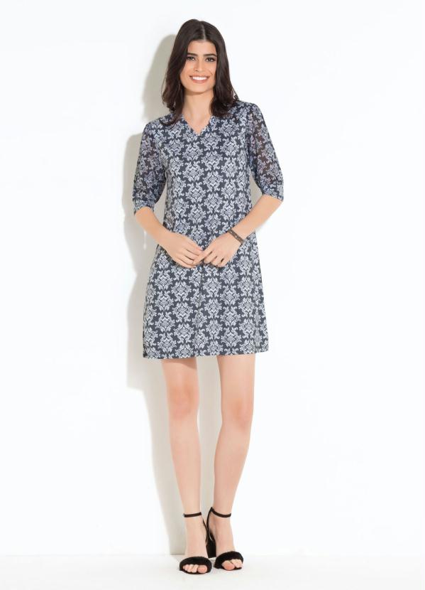 Quintess - Vestido Quintess Provençal com Mangas Bufantes 3