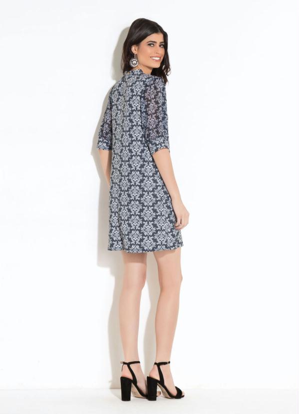 Quintess - Vestido Quintess Provençal com Mangas Bufantes 4