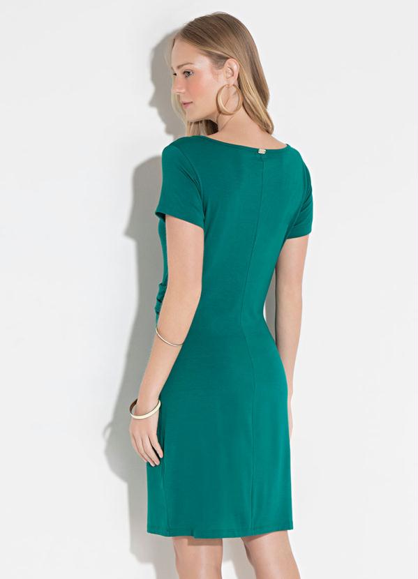 Quintess - Vestido Quintess Verde com Amarração na Cintura 3