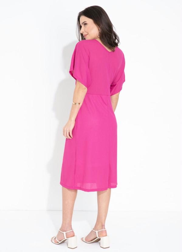 Queima Estoque - Vestido Rosa Evasê 2