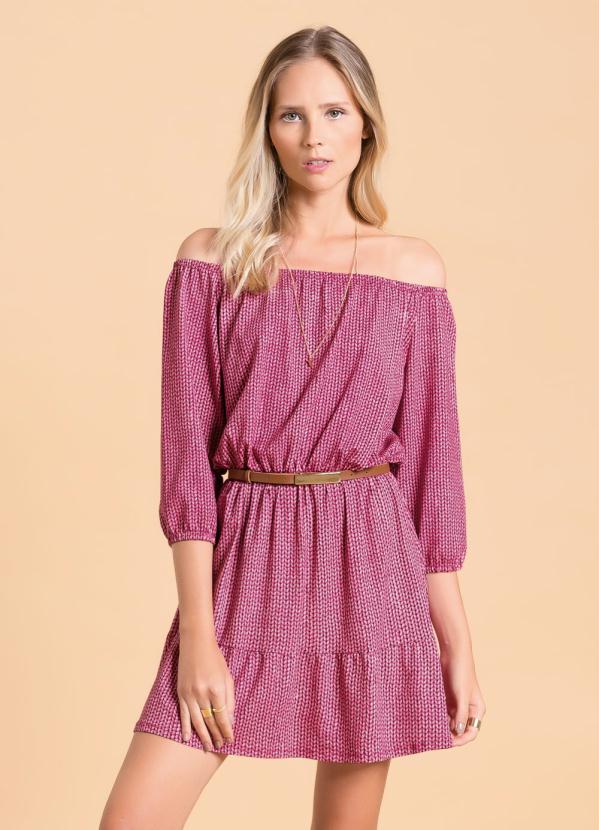 vestido ombro a ombro com elastico