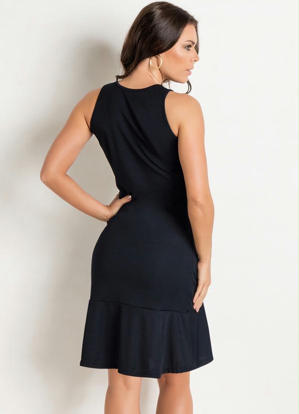 Outlet - Vestido Sino Preto 2