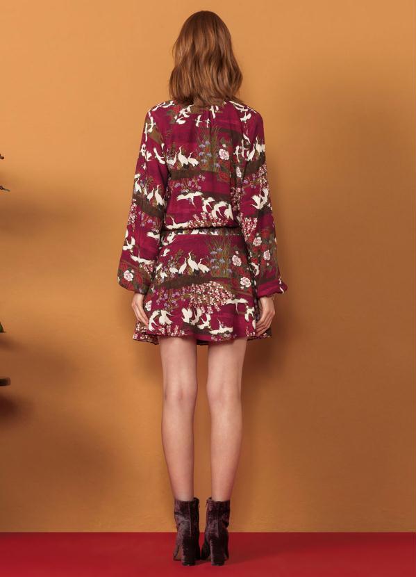 Lez a Lez - Vestido Teciod Rayon Bali Dança dos Pássaros 4