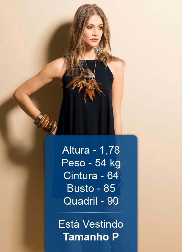 Quintess - Vestido Trapézio Preto 3