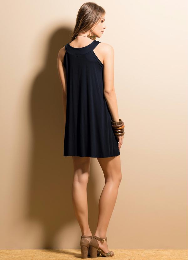 Quintess - Vestido Trapézio Preto 7