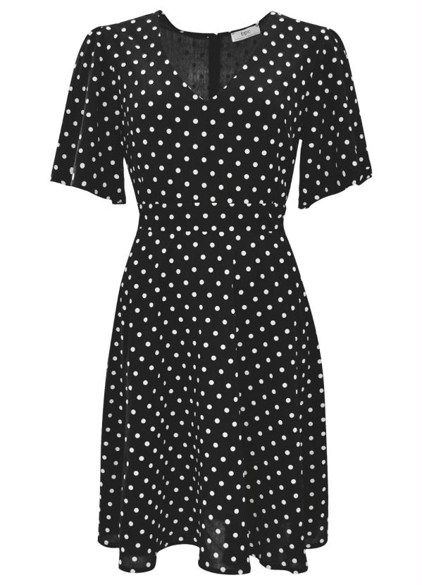 bonprix - Vestido Evasê Preto 6