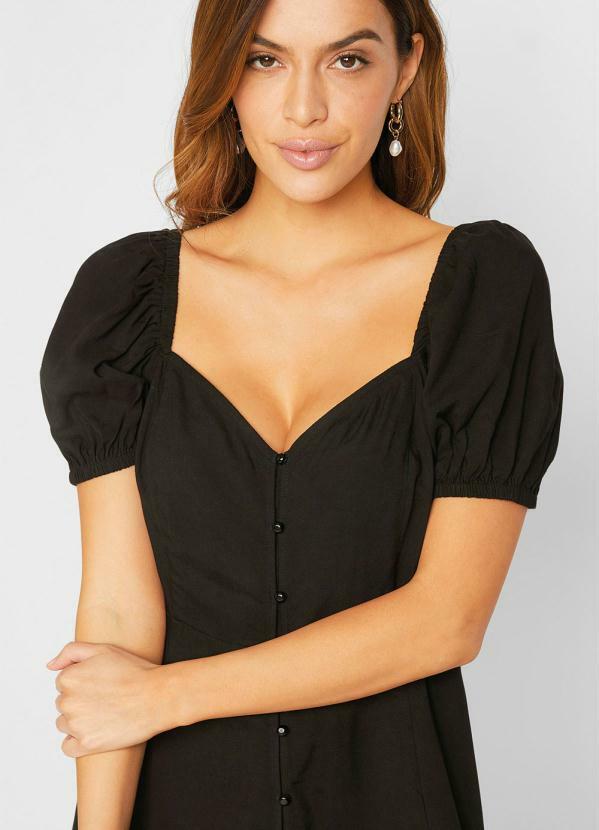 bonprix - Vestido Alongado Princesa Preto 3