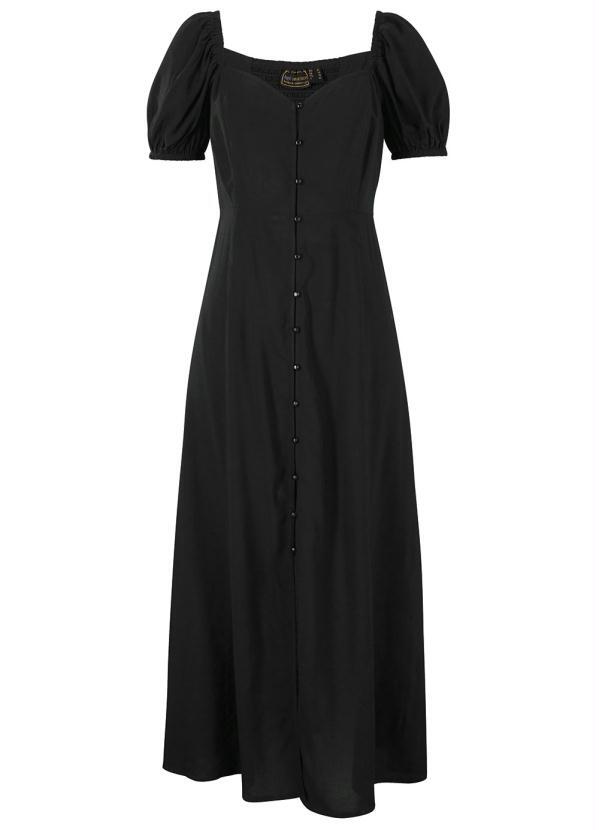 bonprix - Vestido Alongado Princesa Preto 5