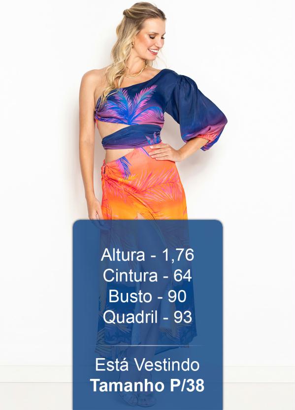 Farm - Vestido Cropped Sossego em Poliamida Estampado 5