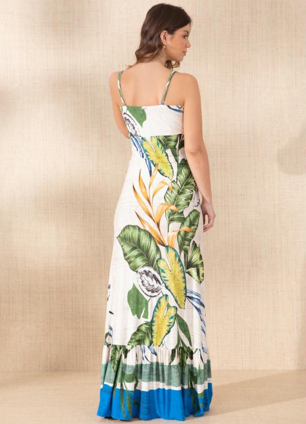 Quintess - Vestido Folhagem com Amarração 2