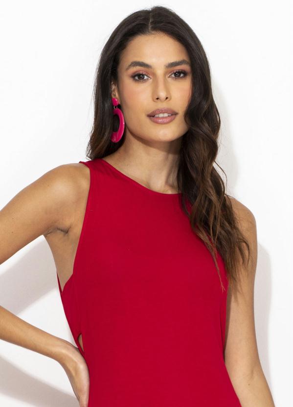Forum - Vestido Longo de Malha Vermelho 3