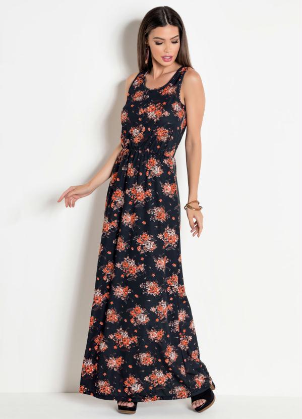 Outlet - Vestido Longo Jessica Floral
