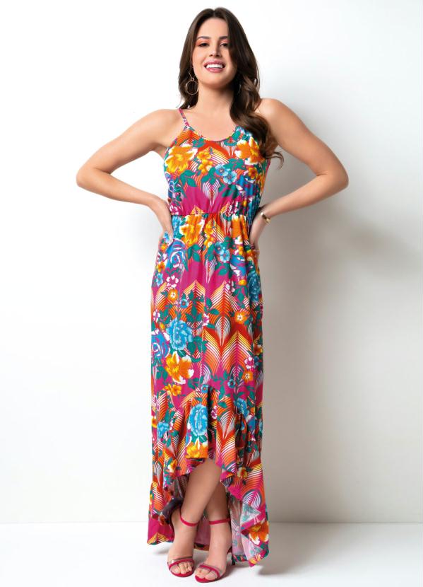 vestido mullet floral