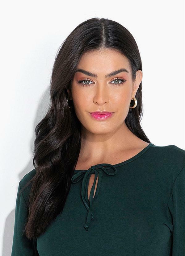 bonprix - Vestido com Amarração Verde 3