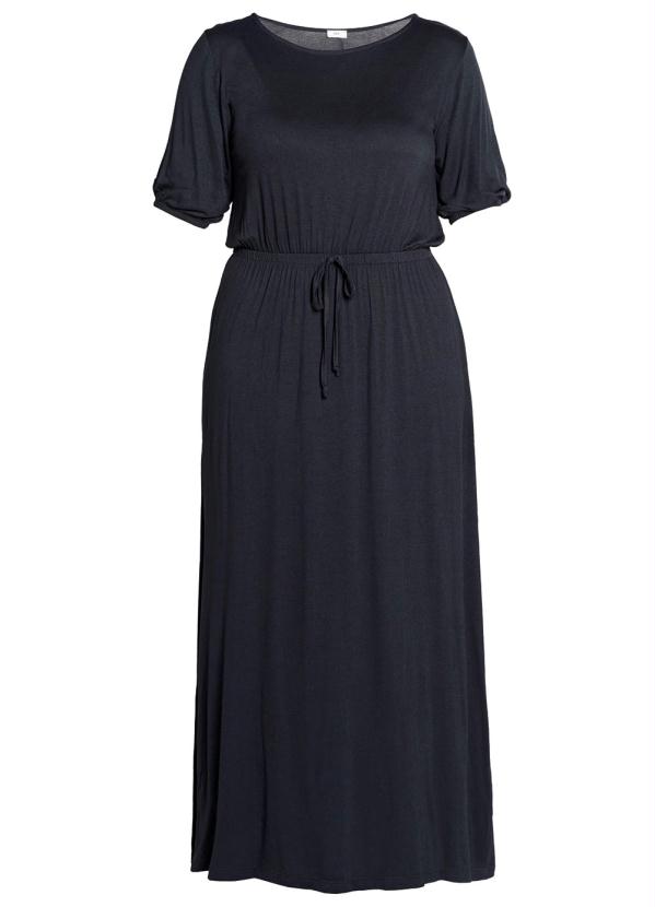 bonprix - Vestido com Fenda Preto 4