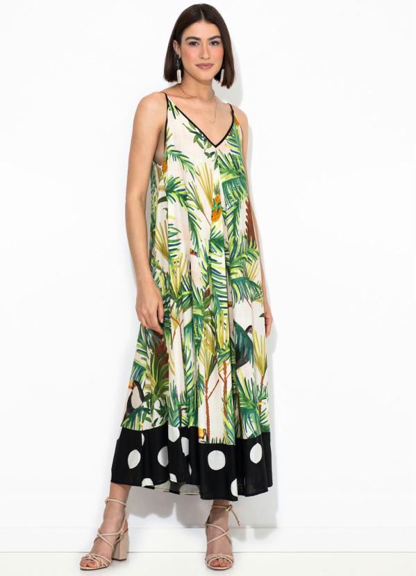 Farm - Vestido Cropped Abacatuba Bege