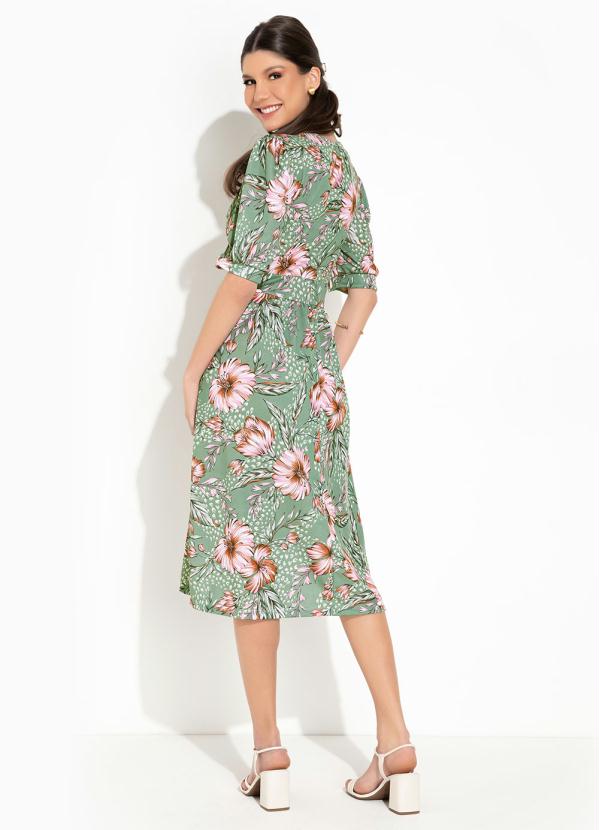 Rosalie - Vestido Floral Verde Princesa 5