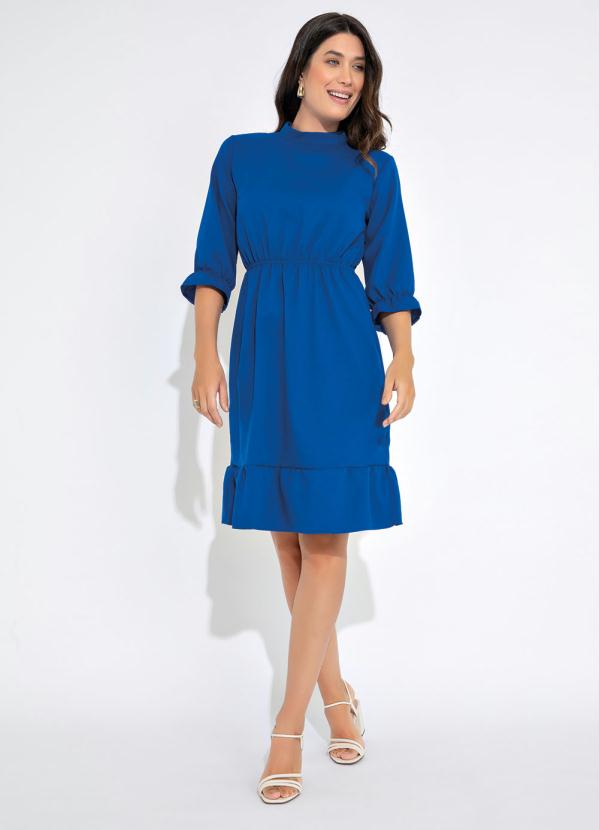 bonprix - Vestido Manga 7/8 Azul Royal 3