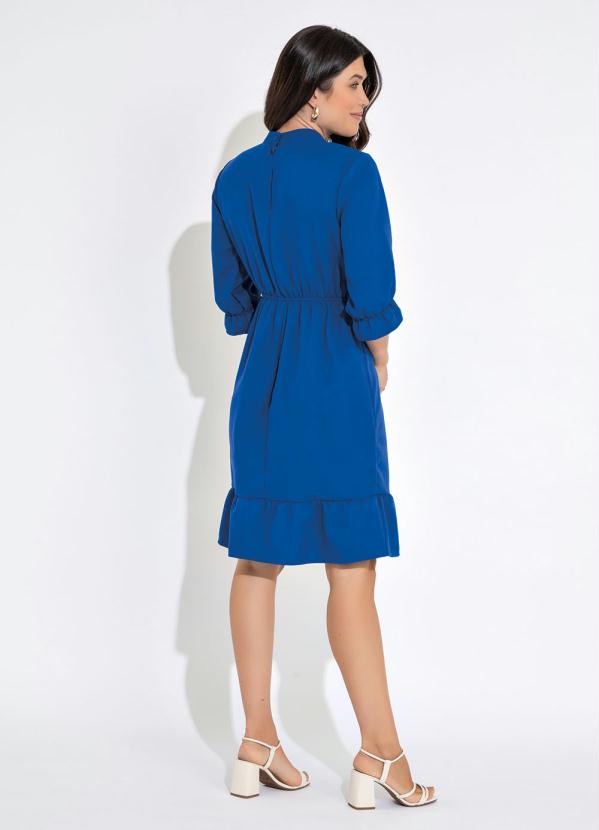 bonprix - Vestido Manga 7/8 Azul Royal 4