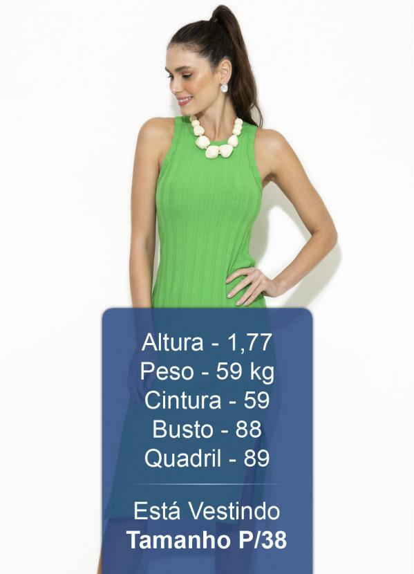 Colcci - Vestido Midi Canelado Verde 5