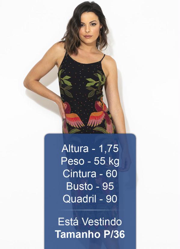 Farm - Vestido Midi Coluna Ararueiro Preto 5