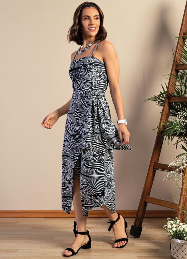 Vestido Estampado Geometrico Mango Cortefiel Vestido Largo