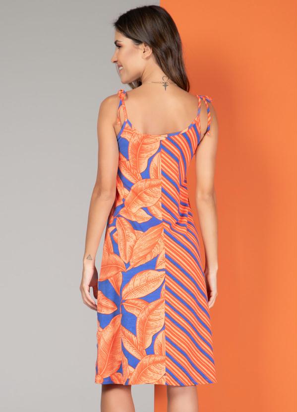 Quintess - Vestido Mix Estampas de Alças para Amarrar 2