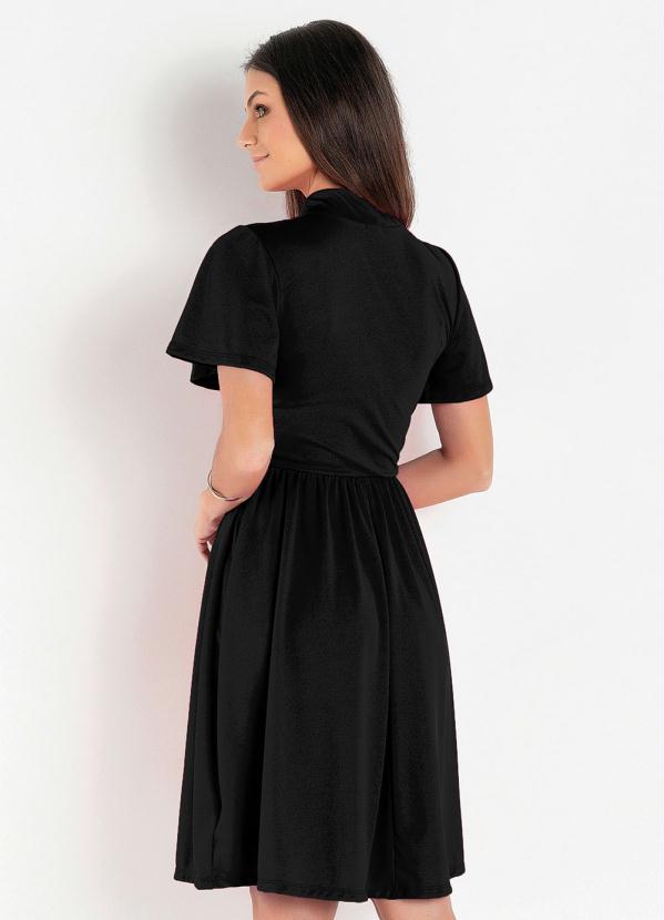 Rosalie - Vestido Preto com Amarração 2