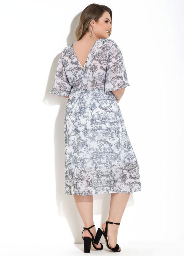 Quintess - Vestido Quintess em Chiffon Provençal 8