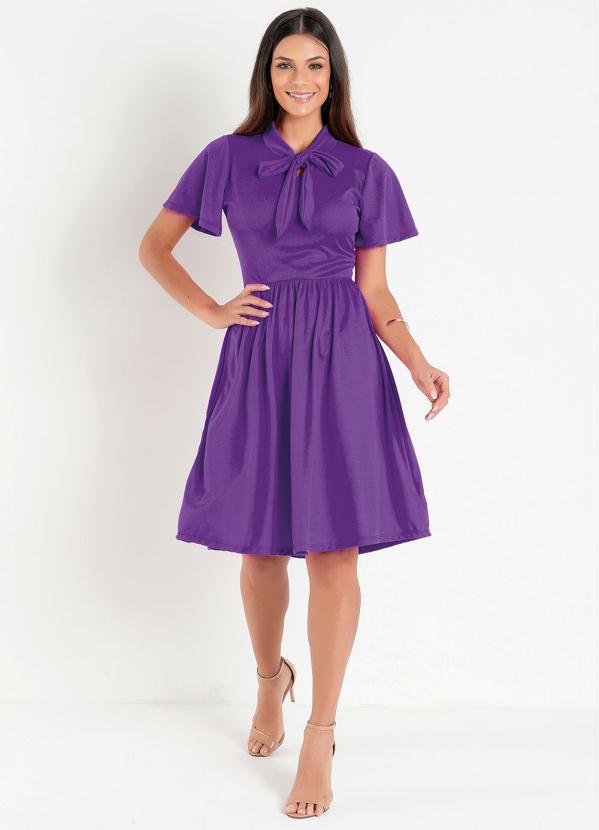 Rosalie - Vestido Roxo com Amarração 3