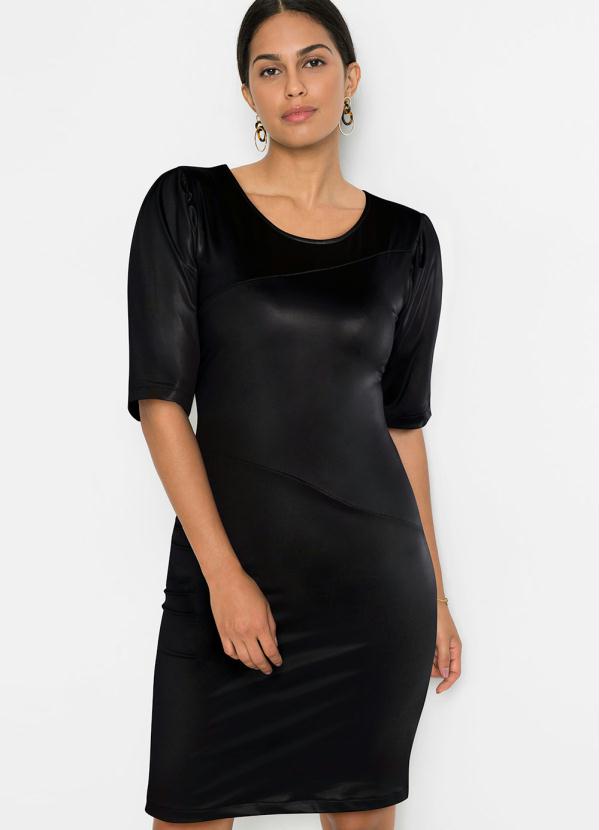 Vestido Tubinho Preto Bonprix