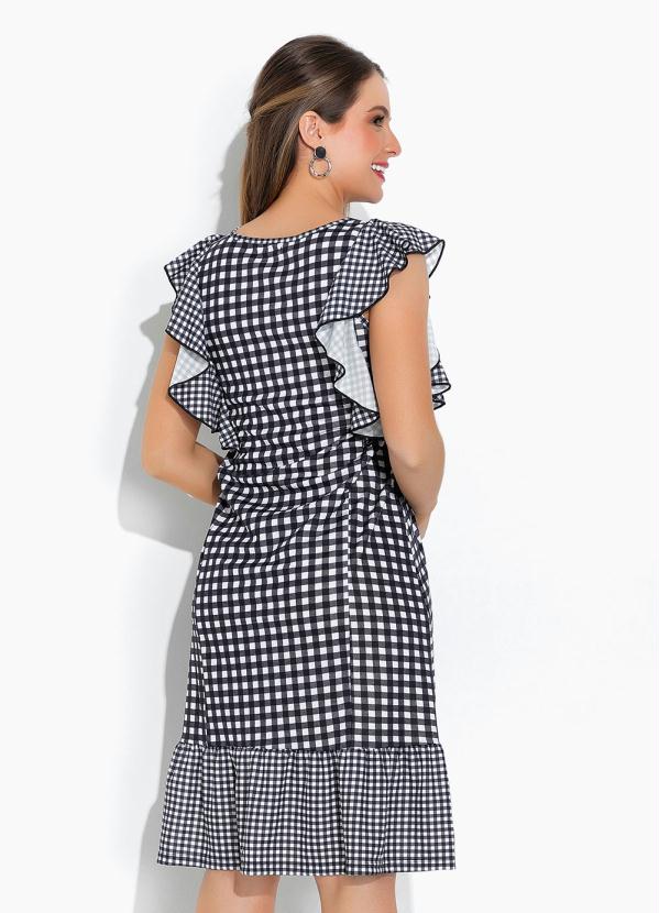 Rosalie - Vestido Xadrez com Babado 2