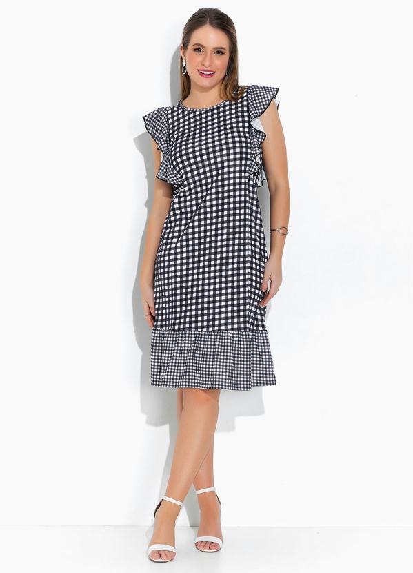 Rosalie - Vestido Xadrez com Babado 4