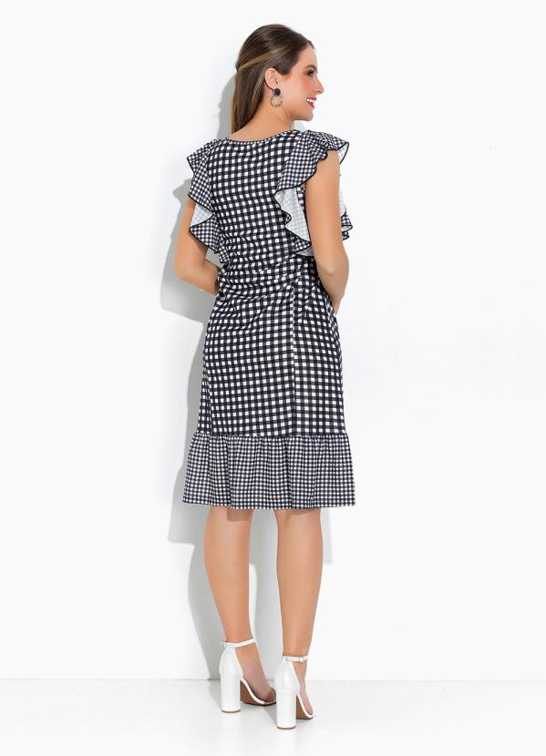 Rosalie - Vestido Xadrez com Babado 5