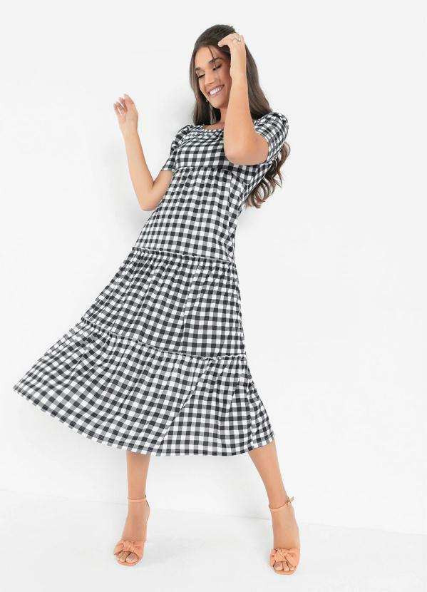 Biquíni Verdusa Plus Size - Xadrez Com Laço E Cintura Alta