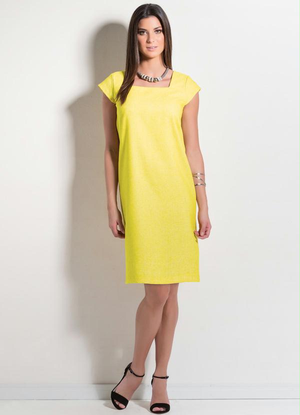 Multimarcas - Vestido Amarelo com Amarração nas Costas 3