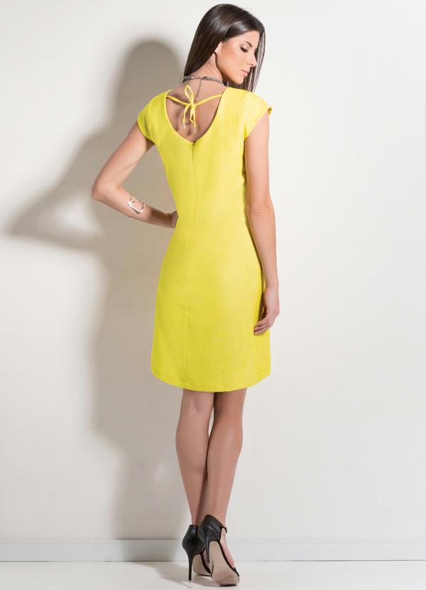 Multimarcas - Vestido Amarelo com Amarração nas Costas 4