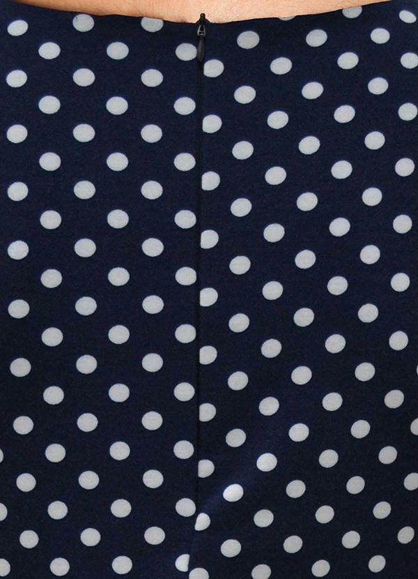 Outlet - Vestido de Bolinhas Azul 4