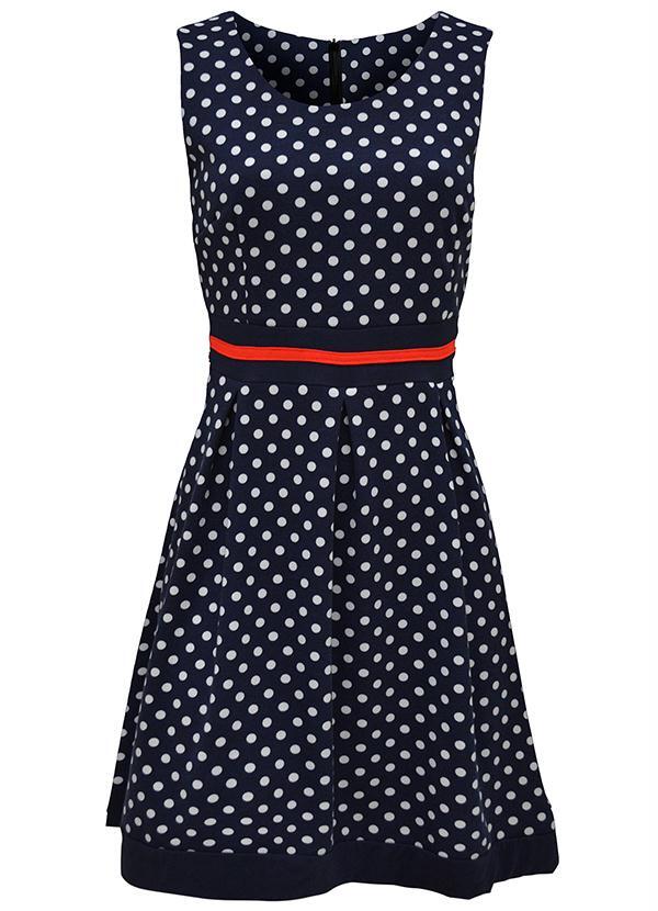 Outlet - Vestido de Bolinhas Azul 7