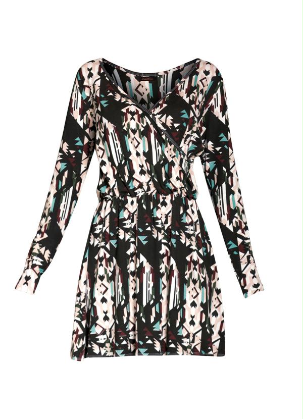 Quintess - Vestido Decote V Transpassado Étnico 6