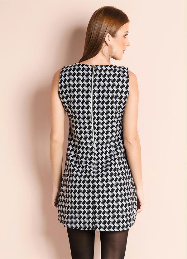 Quintess - Vestido Tubinho Geométrico 2