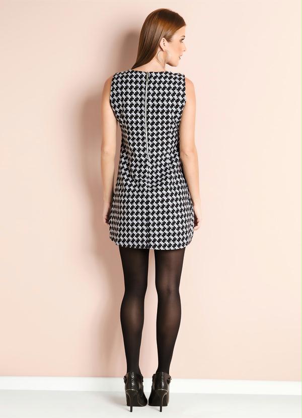 Quintess - Vestido Tubinho Geométrico 4